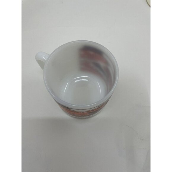 Glasbake Milk Glass Mug Upper Canada Village Souvenir Vintage White Retro - Picture 3 of 7